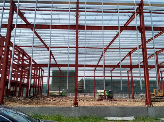 المباني الفولاذية الصناعية الزراعية المقاومة للماء PEB Steel Structure Shopping Mall