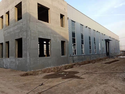 بيت الدجاج حظيرة الهيكل الصلب مستودع بيت الدواجن الجاهزة المستدام