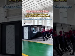 منزل حاوية التوسع 20 قدم الرمادية المنحوتة لوح